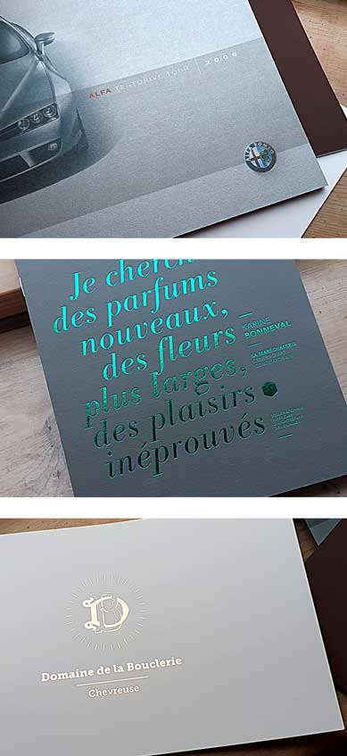 Finitions et embellissement - impression petits formats